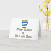 卵保を食べ落ち着ける カード (黄色い花)