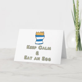 卵保を食べ落ち着ける カード