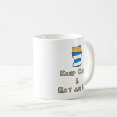 卵保を食べ落ち着ける コーヒーマグカップ (正面右)