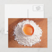 卵及び小麦粉 ポストカード (正面/裏面)