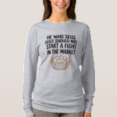 卵売り名言Tシャツ Tシャツ (正面)