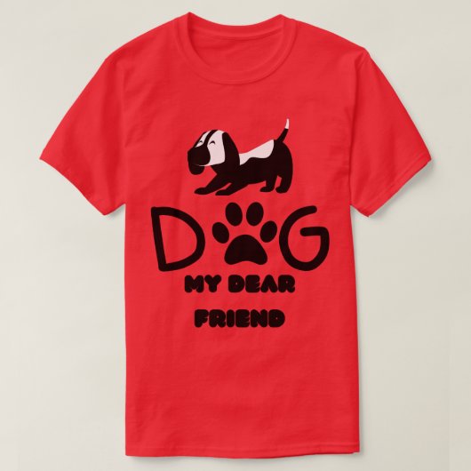 卵子の犬 Tシャツ (デザイン正面)