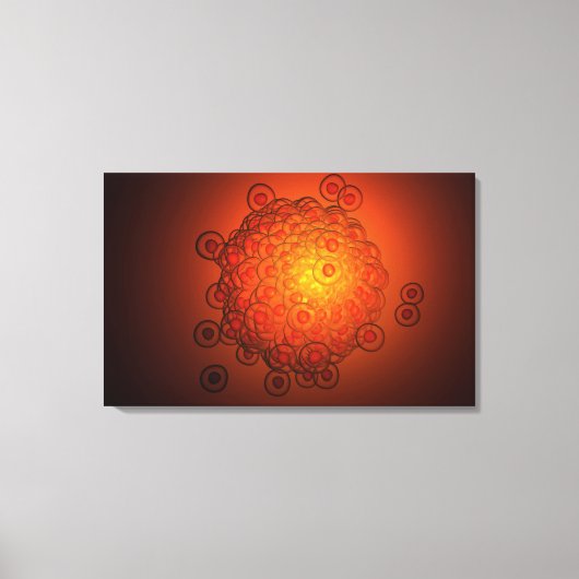 卵子を大きく見る キャンバスプリント (正面)