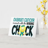 卵巣がんは間違った雛でめちゃくちゃになった カード (黄色い花)