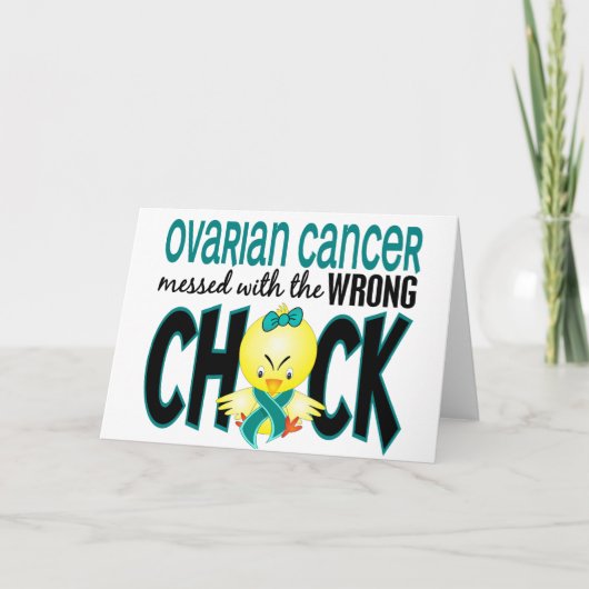 卵巣がんは間違った雛でめちゃくちゃになった カード (正面)