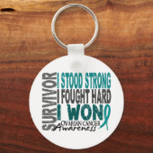 卵巣がんを克服した人4 キーホルダー (正面)