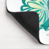 卵巣がんリボンバタフライ マウスパッド (コーナー)