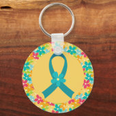 卵巣がん又はPCOS認識度贈与 キーホルダー (正面)