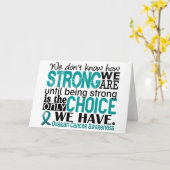 卵巣がん我々の強さ カード (黄色い花)