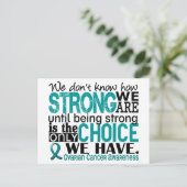 卵巣がん我々の強さ ポストカード (スタンド正面)