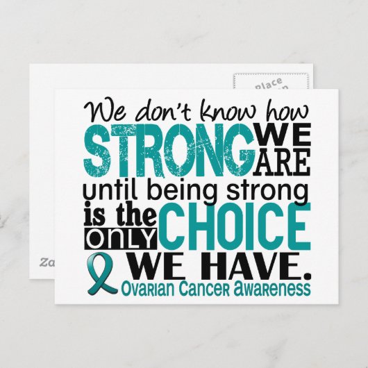 卵巣がん我々の強さ ポストカード (正面/裏面)