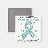 卵巣がん戦士の贈り物を支援する マグネット (正面/裏面)