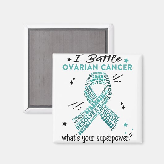卵巣がん戦士の贈り物を支援する マグネット (正面/裏面)