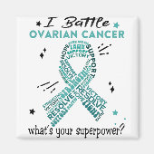 卵巣がん戦士の贈り物を支援する マグネット (正面)