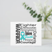 卵巣がん戦士コラージュ ポストカード (スタンド正面)