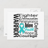 卵巣がん戦士コラージュ ポストカード (正面/裏面)