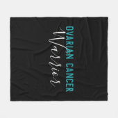 卵巣がん戦士 フリースブランケット (正面(横))