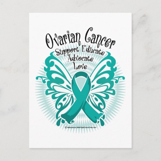 卵巣がん蝶3 ポストカード (正面)