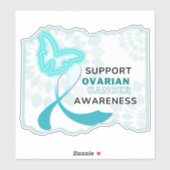 卵巣がん認識度カスタムカットシール シール (シート)