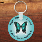 卵巣がん認識度キーチェーン キーホルダー (正面)
