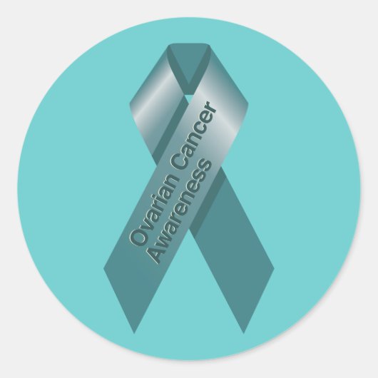 卵巣がん認識度シール ラウンドシール (正面)