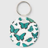 卵巣がん認識度リボン及び蝶 キーホルダー (裏面)