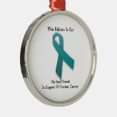 卵巣がん認識度-オーナメント メタルオーナメント (右)