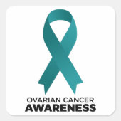 卵巣がん認識度 スクエアシール (正面)