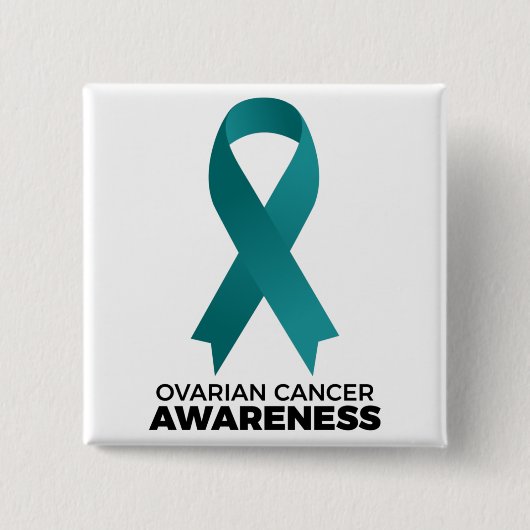 卵巣がん認識度 缶バッジ (正面)