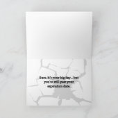 卵巣摘出の誕生日を持つ カード (内部)