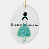 卵巣癌がカスタマイズ可能であることを知っていたより強い セラミックオーナメント (右)