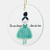 卵巣癌がカスタマイズ可能であることを知っていたより強い セラミックオーナメント (左)