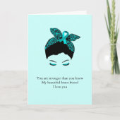 卵巣癌と闘う友人 カード (正面)