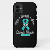 卵巣癌の希望の強さ愛 Case-Mate iPhoneケース (裏面)