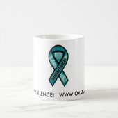 卵巣癌の認識度のマグ コーヒーマグカップ (中央)