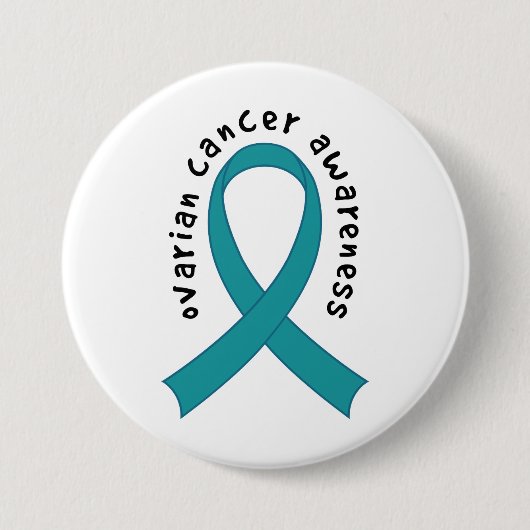 卵巣癌の認識度 缶バッジ (正面)
