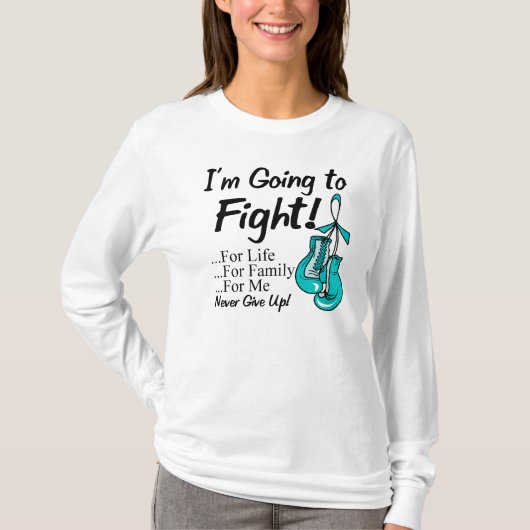 卵巣癌私は戦おうと思っています Tシャツ (正面)