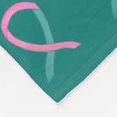 卵巣・乳がん症候群認識度毛布 フリースブランケット (角)