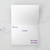 卵形のイースターウサギ カード (内部)