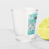 卵形のイースターウサギ ショットグラス (左)