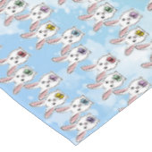 卵形のイースターウサギ テーブルクロス (アングル)