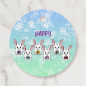 卵形のイースターウサギ フェイバータグ (裏面)