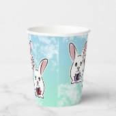 卵形のイースターウサギ 紙コップ (右)