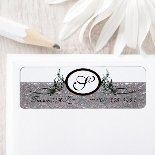 卵形モノグラム ラベル (インサイチュ)