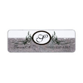 卵形モノグラム ラベル (正面)