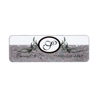 卵形モノグラム ラベル