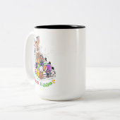 卵得?イースターおもしろいバニーエッグ ツートーンマグカップ (正面左)