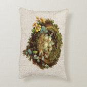 卵枕付き鳥巣ヴィンテージ アクセントクッション (裏面(縦))