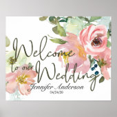 卵殻と赤面フローラブライダルシャワーポスター ポスター (正面)