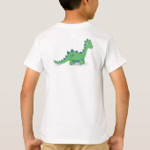 卵殻の恐竜の母と男の赤ちゃん Tシャツ (裏面)